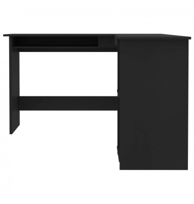 Kampinis stalas, juodos spalvos, 120x140x75cm, MDP, L formos - Rašomieji stalai - 4