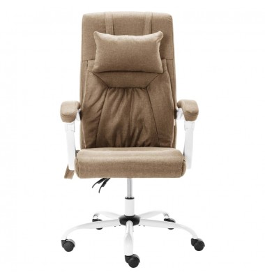  Masažinė biuro kėdė, taupe spalvos, audinys - Biuro kėdės - 2