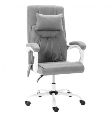  Masažinė biuro kėdė, pilkos spalvos, audinys - Biuro kėdės - 1