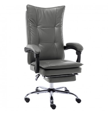  Biuro kėdė, antracito spalvos, dirbtinė oda - Biuro kėdės - 1