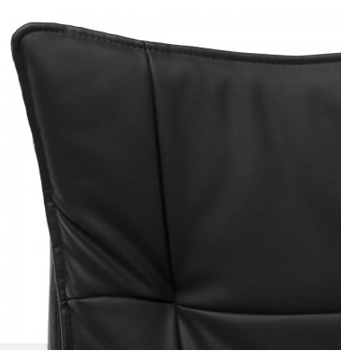  Masažinė biuro kėdė, juodos spalvos, dirbtinė oda - Biuro kėdės - 9