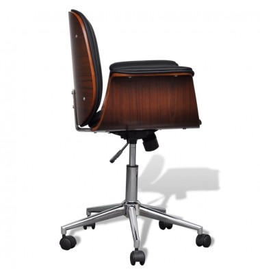  Supamasis krėslas, išlenkta mediena ir dirbtinė oda  - Biuro kėdės - 4