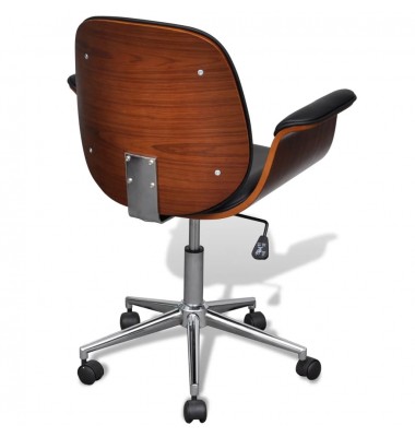  Supamasis krėslas, išlenkta mediena ir dirbtinė oda  - Biuro kėdės - 5