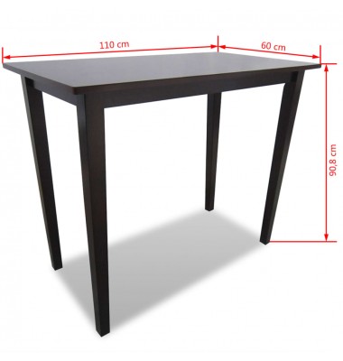  Medinis baro stalas, rudas  - Stalai - 4