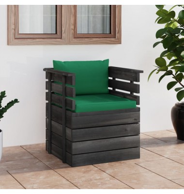  Sodo krėslas su pagalvėlėmis , pušies mediena (315417+315057) - Moduliniai lauko baldai - 1