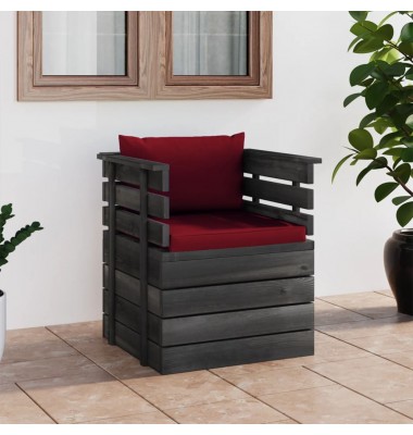  Sodo krėslas su pagalvėlėmis , pušies mediena (315417+315061) - Moduliniai lauko baldai - 1