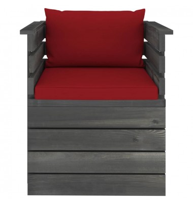  Sodo krėslas su pagalvėlėmis , pušies mediena (315417+315061) - Moduliniai lauko baldai - 3