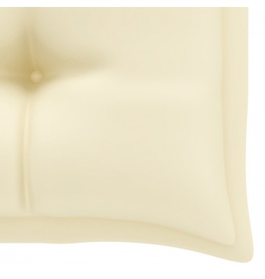 Sodo suoliukas su kremine pagalvėle, 112cm, tikmedžio masyvas - Lauko suolai, suoliukai - 9