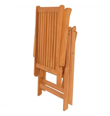  Sodo kėdės su juodomis pagalvėlėmis, 4vnt., tikmedžio masyvas - Lauko kėdės - 5
