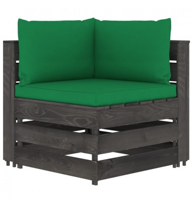  Sodo komplektas su pagalvėlėmis, 4 dalių, impregnuota mediena - Lauko baldų komplektai - 3