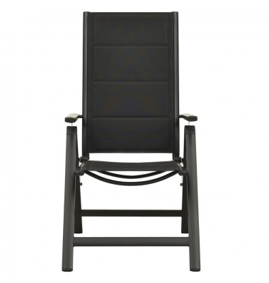  Bistro baldų komplektas, 3 dalių, juodos ir antracito spalvos - Lauko baldų komplektai - 5