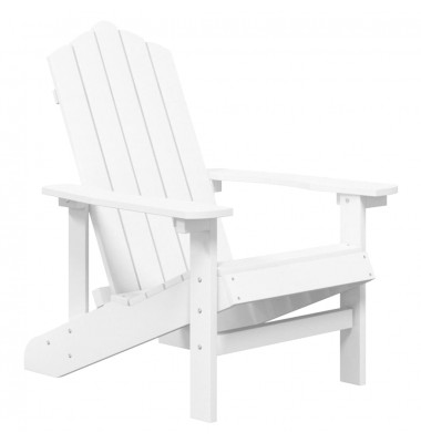  Sodo Adirondack kėdės, 2vnt., baltos spalvos, HDPE - Lauko kėdės - 3