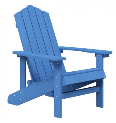  Sodo Adirondack kėdė su staliuku, mėlynos spalvos, HDPE - Lauko kėdės - 3