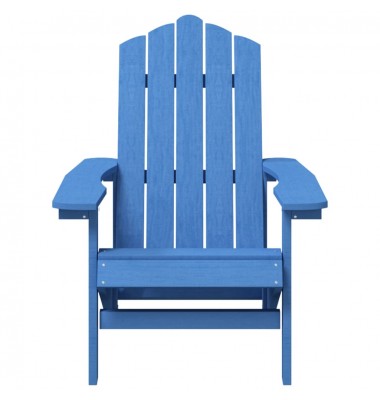  Sodo Adirondack kėdė su staliuku, mėlynos spalvos, HDPE - Lauko kėdės - 5
