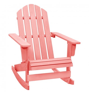  Supama sodo Adirondack kėdė, rožinė, eglės medienos masyvas - Lauko kėdės - 1