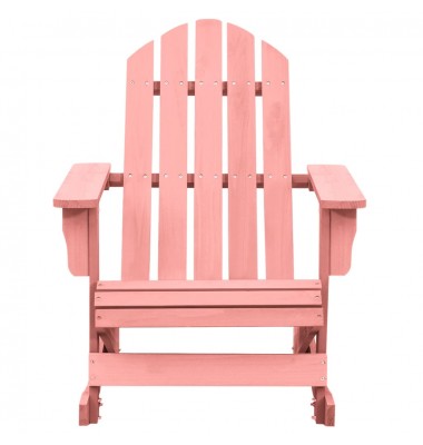  Supama sodo Adirondack kėdė, rožinė, eglės medienos masyvas - Lauko kėdės - 2