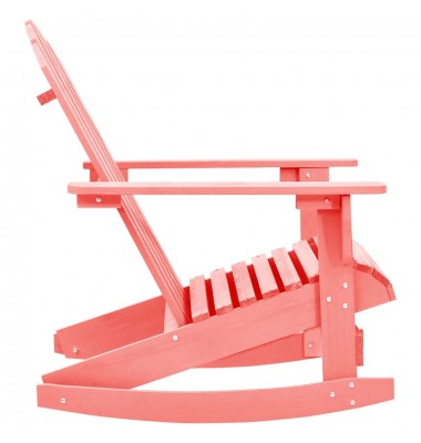  Supama sodo Adirondack kėdė, rožinė, eglės medienos masyvas - Lauko kėdės - 3