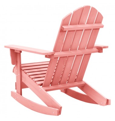  Supama sodo Adirondack kėdė, rožinė, eglės medienos masyvas - Lauko kėdės - 4