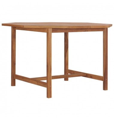  Sodo valgomojo stalas, 110x110x75cm, tikmedžio medienos masyvas - Lauko stalai, staliukai - 1
