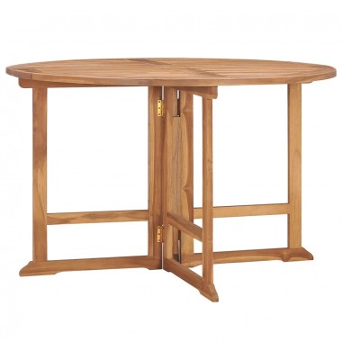  Sulankstomas sodo valgomojo stalas, 110x75cm, tikmedžio masyvas - Lauko stalai, staliukai - 1