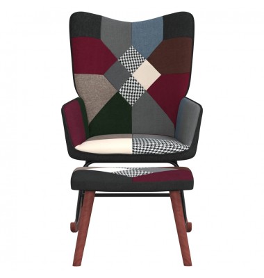  Supama kėdė su pakoja, audinys, skiautinio dizaino - Supamos kėdės - 2