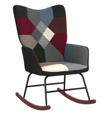  Supama kėdė su pakoja, audinys, skiautinio dizaino - Supamos kėdės - 5