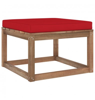  Sodo pakoja su raudona pagalvėle (316187+315082) - Moduliniai lauko baldai - 1