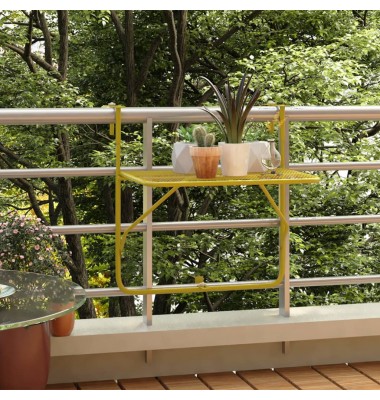  Balkono staliukas, auksinės spalvos, 60x40cm, plienas - Lauko stalai, staliukai - 1