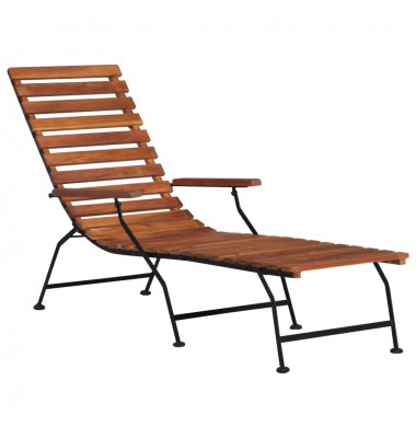  Lauko terasos kėdė, akacijos medienos masyvas - Gultai, šezlongai - 1