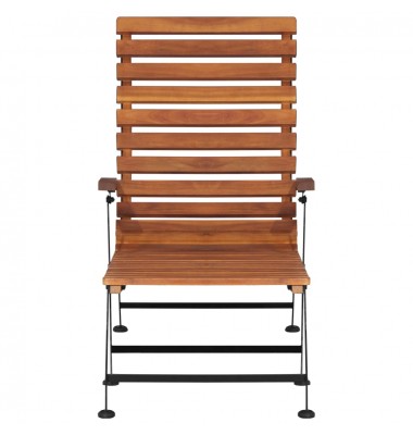  Lauko terasos kėdė, akacijos medienos masyvas - Gultai, šezlongai - 2