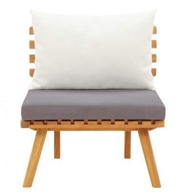  Sodo kėdė su pagalvėlėmis, akacijos medienos masyvas - Moduliniai lauko baldai - 2