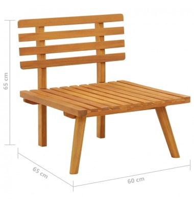  Sodo kėdė su pagalvėlėmis, akacijos medienos masyvas - Moduliniai lauko baldai - 7