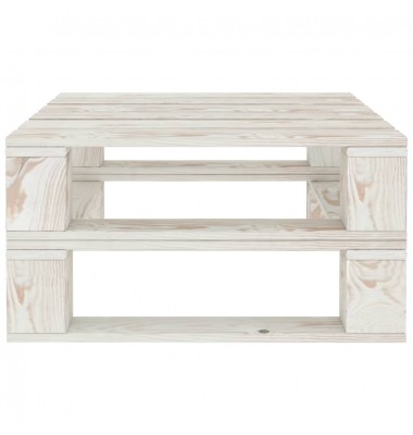  Sodo stalai ir palečių, 2vnt., baltos spalvos, mediena - Lauko stalai, staliukai - 3