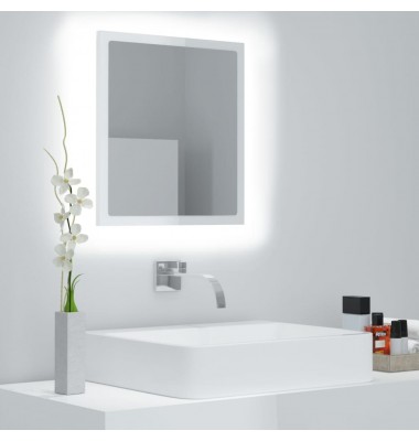  Vonios kambario veidrodis, baltas, 40x8,5x37cm, MDP, blizgus - Vonios spintelės, veidrodžiai - 1