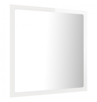  Vonios kambario veidrodis, baltas, 40x8,5x37cm, MDP, blizgus - Vonios spintelės, veidrodžiai - 7