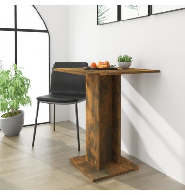  Bistro stalas, dūminio ąžuolo, 60x60x75cm, apdirbta mediena - Stalai - 1