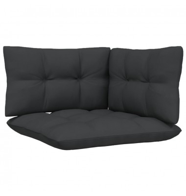 Dvivietė sodo sofa su antracito pagalvėlėmis, pušies masyvas - Lauko sofos, lovos - 4