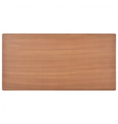  Valgomojo stalas, rudos spalvos, 120x60x73cm, fanera ir plienas - Stalai - 4