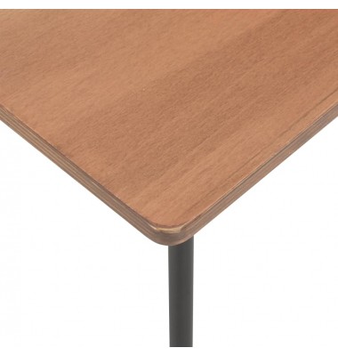  Valgomojo stalas, rudos spalvos, 120x60x73cm, fanera ir plienas - Stalai - 5