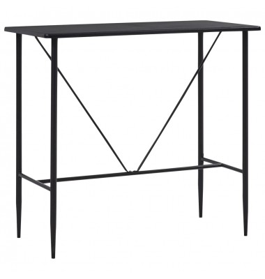  Baro stalas, juodos spalvos, 120x60x110cm, MDF