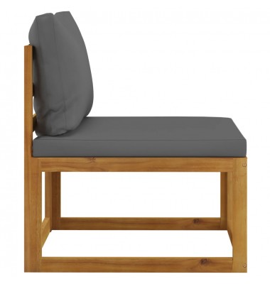  Sodo baldų komplektas su pagalvėmis, 3 dalių, akacijos masyvas - Moduliniai lauko baldai - 4