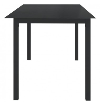  Sodo stalas, juodas, 150x90x74cm, aliuminis ir stiklas  - Lauko stalai, staliukai - 3