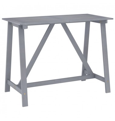  Sodo baro stalas, pilkas, 140x70x104cm, akacijos masyvas - Lauko stalai, staliukai - 1