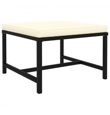  Modulinė pakoja su pagalvėle, juodos spalvos, poliratanas - Moduliniai lauko baldai - 1