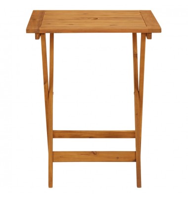  Sulankstomas sodo stalas, 60x60x75cm, akacijos medienos masyvas - Lauko stalai, staliukai - 3