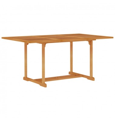  Sodo stalas, 150x90x75cm, tikmedžio medienos masyvas - Lauko stalai, staliukai - 1