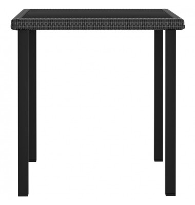  Sodo valgomojo stalas, juodos spalvos, 70x70x73cm, poliratanas - Lauko stalai, staliukai - 2