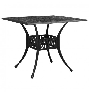  Sodo staliukas, juodos spalvos, 90x90x73cm, lietas aliuminis - Lauko stalai, staliukai - 1