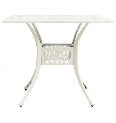  Sodo staliukas, baltos spalvos, 90x90x73cm, lietas aliuminis - Lauko stalai, staliukai - 2