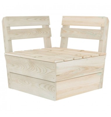  Modulinė kampinė sofa iš palečių, impregnuota eglės mediena - Moduliniai lauko baldai - 1